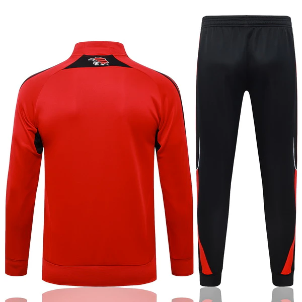 Conjunto Completo Ropa Deportiva Con Cremallera Larga Flamengo 2025 2026 Rojo Negro Flamengo Conjunto 2025 2026 Rojo - Maglia Flamengo | tiendasdefutboles