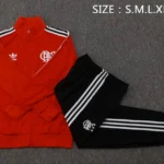 Conjunto Completo Ropa Deportiva Con Cremallera Larga Flamengo 2025 2026 Rojo