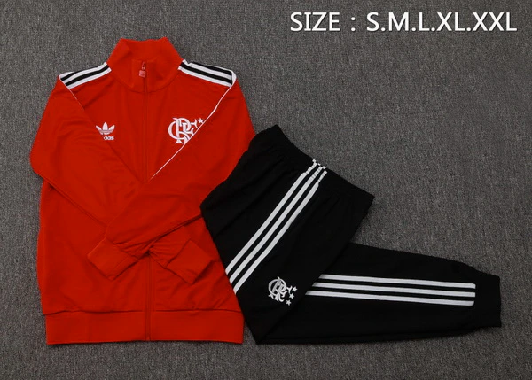 Conjunto Completo Ropa Deportiva Con Cremallera Larga Flamengo 2025 2026 Rojo Flamengo Conjunto 2025 2026 Rojo - Maglia Flamengo | tiendasdefutboles