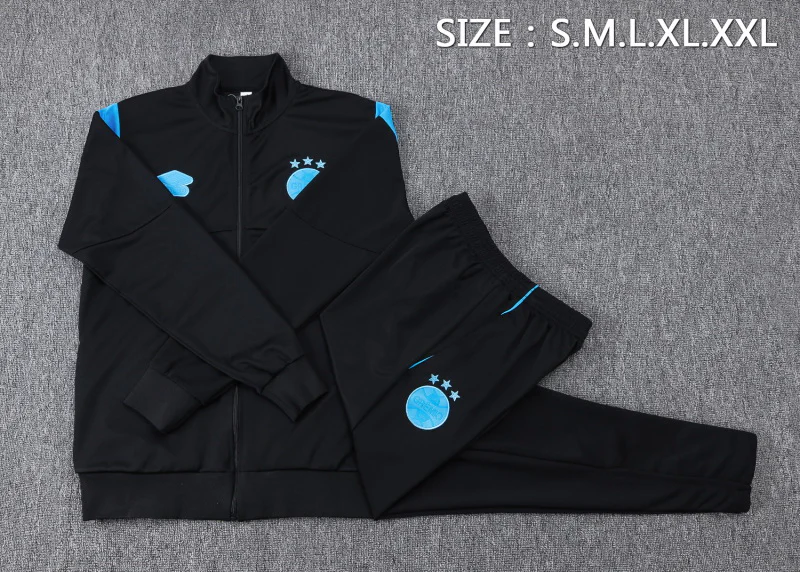 Conjunto Completo Ropa Deportiva Con Cremallera Larga Grêmio 2025 2026 Negro Grêmio FBPA Conjunto 2025 2026 Negro - Tuta Grêmio FBPA | tiendasdefutboles