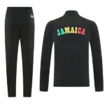 Conjunto Completo Ropa Deportiva Con Cremallera Larga Jamaica 2026 Negro