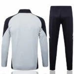 Conjunto Completo Ropa Deportiva Con Cremallera Larga Juventus 2025 2026 Gris Negro