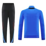 Conjunto Completo Ropa Deportiva Con Cremallera Larga Manchester United 2025 2026 Negro Azul