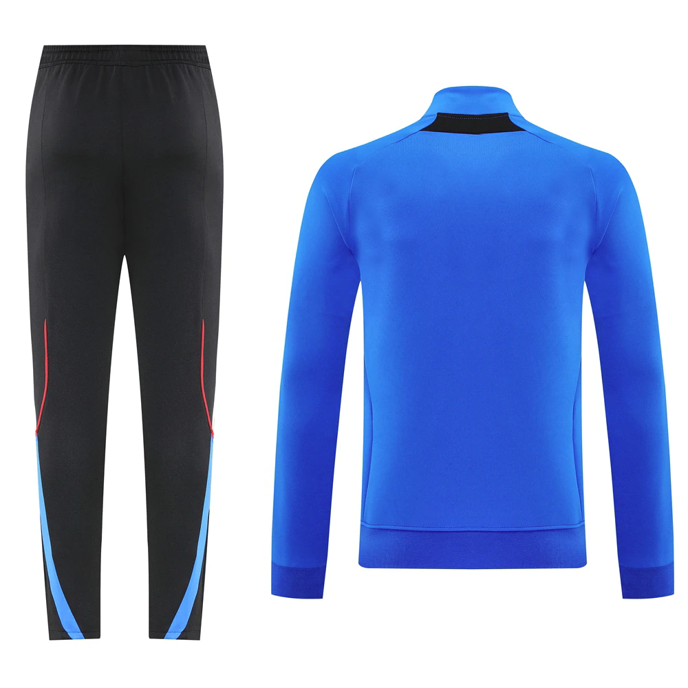 Conjunto Completo Ropa Deportiva Con Cremallera Larga Manchester United 2025 2026 Negro Azul Manchester United Conjunto 2025 2026 Negro - Maglia Manchester United | tiendasdefutboles