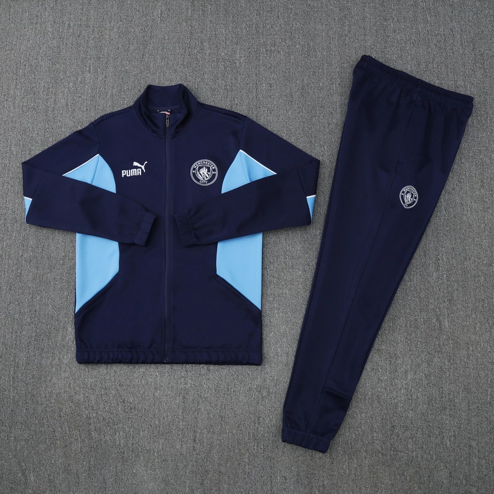 Conjunto Completo Ropa Deportiva Con Cremallera Larga Manchester City 2025 2025 Azul Manchester City Conjunto 2025 2025 Azul - Maglia Manchester City | tiendasdefutboles