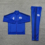 Conjunto Completo Ropa Deportiva Con Cremallera Larga Manchester United 2025 2026 Blanco Azul Negro