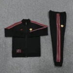 Conjunto Completo Ropa Deportiva Con Cremallera Larga Manchester United 2025 2026 Negro