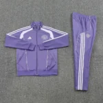 Conjunto Completo Ropa Deportiva Con Cremallera Larga Manchester United 2025 2026 Purpura