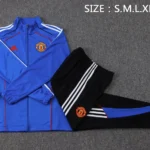 Conjunto Completo Ropa Deportiva Con Cremallera Larga Manchester United 2025 2026 Negro III Rojo