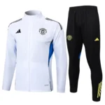 Conjunto Completo Ropa Deportiva Con Cremallera Larga Manchester United 2024 2025 Azul