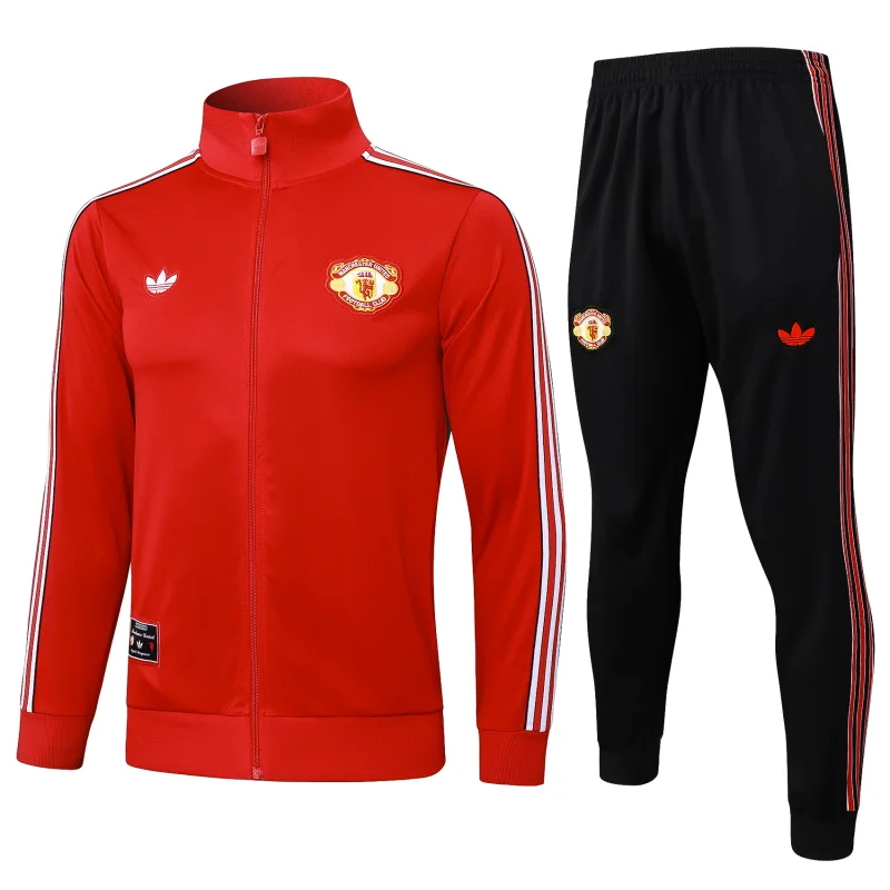 Conjunto Completo Ropa Deportiva Con Cremallera Larga Manchester United 2025 2026 Purpura Manchester United Conjunto 2025 2026 Púrpura - Maglia Manchester United | tiendasdefutboles