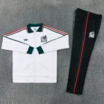 Conjunto Completo Ropa Deportiva Con Cremallera Larga México 2026 Blanco