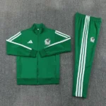 Conjunto Completo Ropa Deportiva Con Cremallera Larga México 2026 Verde