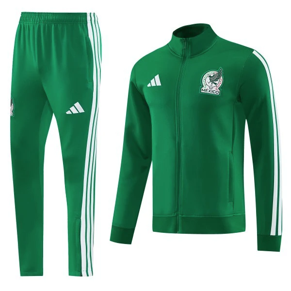 Conjunto Completo Ropa Deportiva Con Cremallera Larga México 2026 Negro México Conjunto 2026 Negro - México Barata | tiendasdefutboles