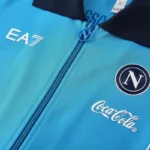Conjunto Completo Ropa Deportiva Con Cremallera Larga Napoli 2025 2026 Azul II Marino