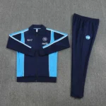 Conjunto Completo Ropa Deportiva Con Cremallera Larga Napoli 2025 2026 Azul I Marino