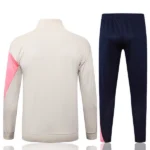 Conjunto Completo Ropa Deportiva Con Cremallera Larga Niños Barcelona 2025 2026 Amarillo Rosa