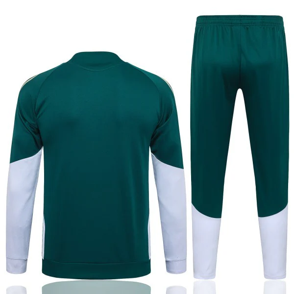 Conjunto Completo Ropa Deportiva Con Cremallera Larga Niños Italia 2026 Verde Blanco Italia Niños Conjunto 2026 Verde - Equipación Italia Niños | tiendasdefutboles