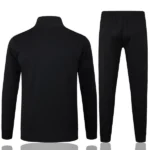 Conjunto Completo Ropa Deportiva Con Cremallera Larga Niños Manchester United 2025 2026 Negro III Rojo