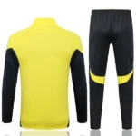 Conjunto Completo Ropa Deportiva Con Cremallera Larga Niños Real Madrid 2025 2026 Amarillo Negro