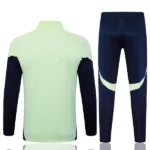 Conjunto Completo Ropa Deportiva Con Cremallera Larga Niños Real Madrid 2025 2026 Verde Claro