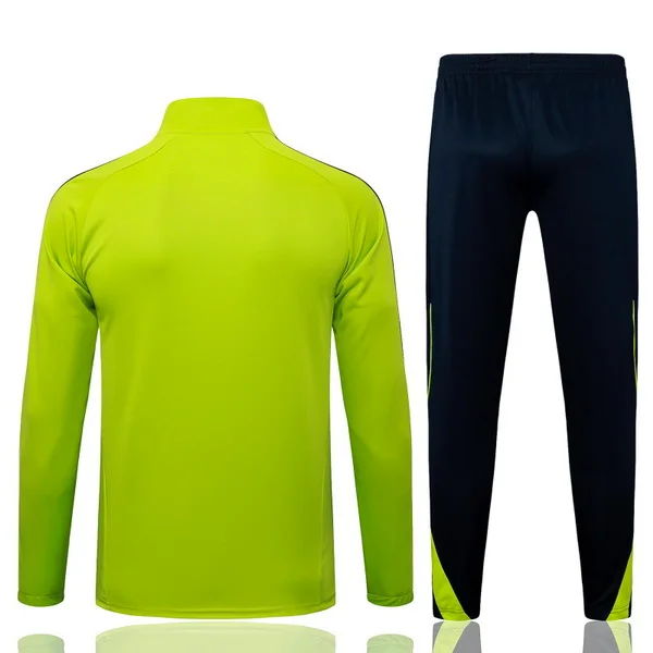 Conjunto Completo Ropa Deportiva Con Cremallera Larga Niños Real Madrid 2025 2026 Verde Negro Real Madrid Niños Conjunto 2025 2026 Verde - Tuta Real Madrid Niños | tiendasdefutboles