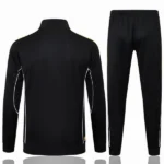 Conjunto Completo Ropa Deportiva Con Cremallera Larga Niños Real Madrid 2025 2026 Negro Amarillo