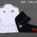 Conjunto Completo Ropa Deportiva Con Cremallera Larga Niños Ajax 2025 2026 Rojo Blanco