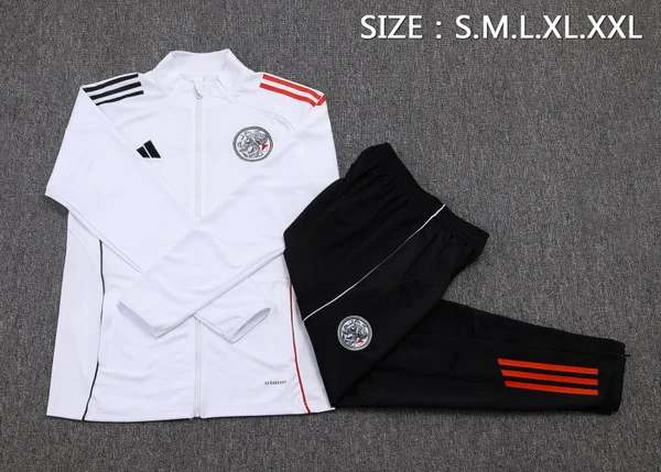 Conjunto Completo Ropa Deportiva Con Cremallera Larga Niños Ajax 2025 2026 Rojo Blanco Ajax Niños Conjunto 2025 2026 Rojo - Ajax Niños Barata | tiendasdefutboles