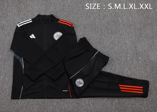 Conjunto Completo Ropa Deportiva Con Cremallera Larga Niños Ajax 2025 2026 Negro Ajax Niños Conjunto 2025 2026 Negro - Ajax Niños Barata | tiendasdefutboles