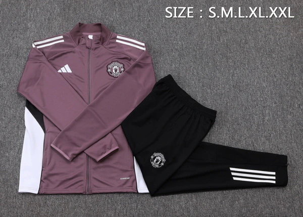Conjunto Completo Ropa Deportiva Con Cremallera Larga Niños Manchester United 2025 2026 Negro II Rojo Manchester United Niños Conjunto 2025 2026 Negro - Equipacion Manchester United Niños | tiendasdefutboles