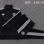 Conjunto Completo Ropa Deportiva Con Cremallera Larga Niños Alemania 2025 Blanco Negro