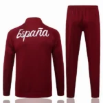 Conjunto Completo Ropa Deportiva Con Cremallera Larga Niños España 2026 Borgona