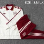 Conjunto Completo Ropa Deportiva Con Cremallera Larga Niños España 2026 Amarillo Rojo