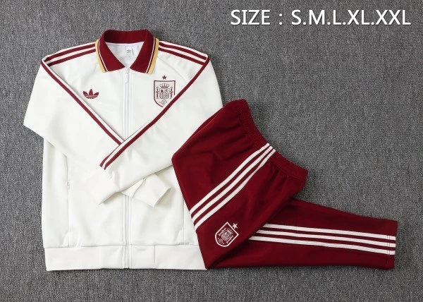 Conjunto Completo Ropa Deportiva Con Cremallera Larga Niños España 2026 Amarillo Rojo España Niños Conjunto 2026 Amarillo - España Niños Barata | tiendasdefutboles