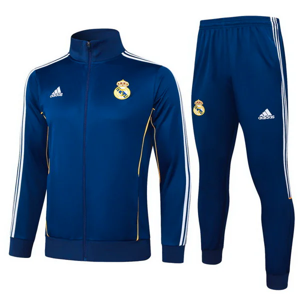 Conjunto Completo Ropa Deportiva Con Cremallera Larga Niños Real Madrid 2025 2026 Azul I Marino Real Madrid Niños Conjunto 2025 2026 Azul - Tuta Real Madrid Niños | tiendasdefutboles