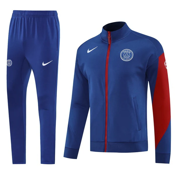 Conjunto Completo Ropa Deportiva Con Cremallera Larga Paris Saint Germain 2025 2026 Azul Rojo Paris Saint Germain Conjunto 2025 2026 Azul - Maglia Paris Saint Germain | tiendasdefutboles