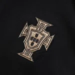 Conjunto Completo Ropa Deportiva Con Cremallera Larga Portugal 2026 Negro Amarillo