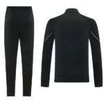 Conjunto Completo Ropa Deportiva Con Cremallera Larga Portugal 2026 Negro I Amarillo