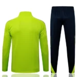 Conjunto Completo Ropa Deportiva Con Cremallera Larga Real Madrid Real Madrid 2025 2026 Verde Negro