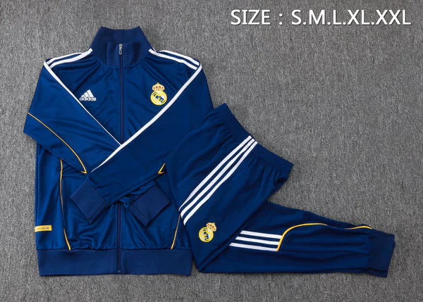 Conjunto Completo Ropa Deportiva Con Cremallera Larga Real Madrid Real Madrid 2025 2026 Azul I Marino Real Madrid Conjunto 2025 2026 Azul - Maglia Real Madrid | tiendasdefutboles