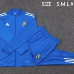 Conjunto Completo Ropa Deportiva Con Cremallera Larga Real Madrid Real Madrid 2025 2026 Azul Blanco
