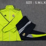 Conjunto Completo Ropa Deportiva Con Cremallera Larga Real Madrid Real Madrid 2025 2026 Verde Negro