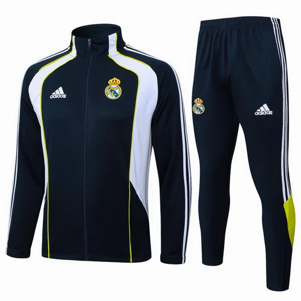 Conjunto Completo Ropa Deportiva Con Cremallera Larga Real Madrid Real Madrid 2025 2026 Azul Marino I Blanco Real Madrid Conjunto 2025 2026 Azul - Maglia Real Madrid | tiendasdefutboles