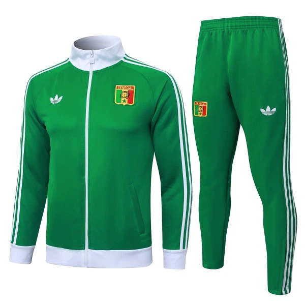 Conjunto Completo Ropa Deportiva Con Cremallera Larga Senegal 2026 Verde Senegal Conjunto 2026 Verde - Senegal Barata | tiendasdefutboles