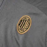 Conjunto Completo Sudadera Entrenamiento AC Milan 2024 2025 Gris Rojo