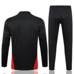 Conjunto Completo Sudadera Entrenamiento AC Milan 2024 2025 Negro Rojo