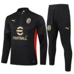 AC Milan Conjunto 2024 2025 Negro - Maglia Ac Milan | tiendasdefutboles