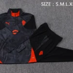 Conjunto Completo Sudadera Entrenamiento AC Milan 2025 2026 Negro Rojo