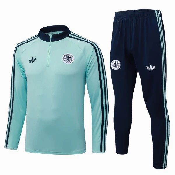 Conjunto Completo Sudadera Entrenamiento Alemania 2026 Verde Azul Alemania Conjunto 2026 Verde - Alemania Barata | tiendasdefutboles